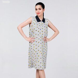 Chic Comfort Collection Pineapple Print Collared Sleeveless Dress – Size 2X